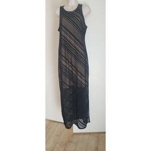 NEW KELLY RENEE SLEEVELESS LONG BLACK DRESS SZ LARGE